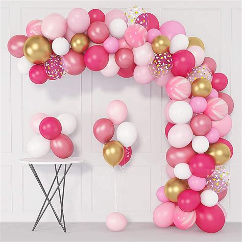 pink balloon arch|balloon garland kit hobby lobby.